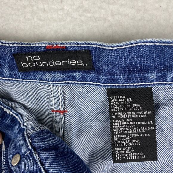Vintage Y2K No Boundaries Jeans Mens 40x30 (actual‎ 38x31) Baggy Skater - Picture 12 of 16